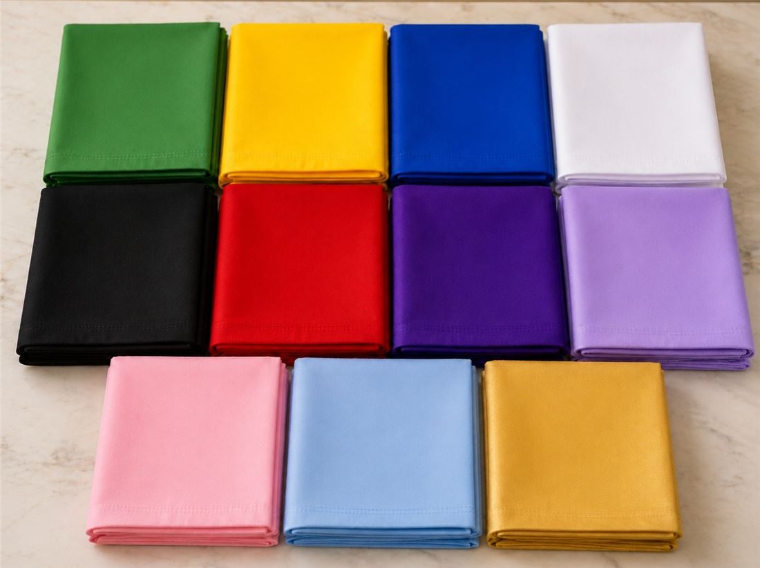 Aluguel de toalhas de mesa para festas em várias cores